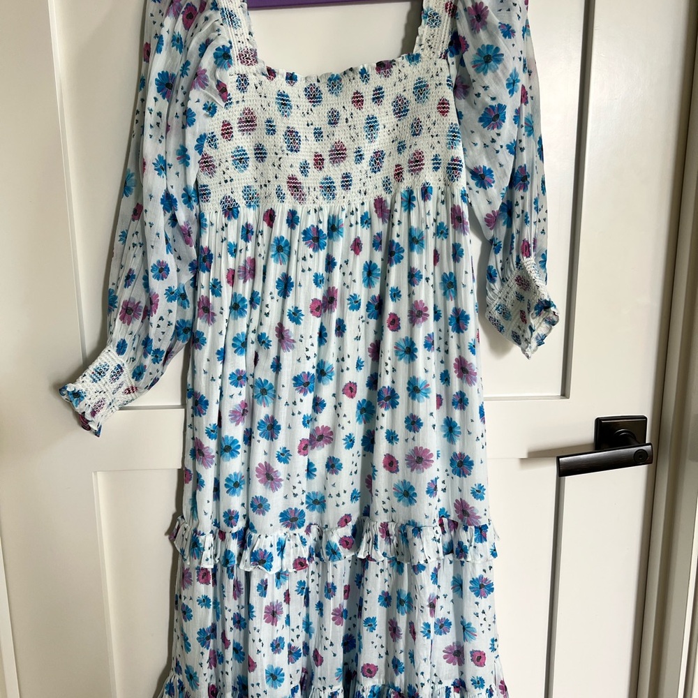 LoveShackFancy Floral Print Women's Dress